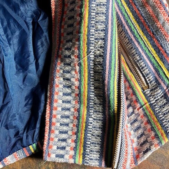 Twelfth Street By Cynthia Vincent Multicolored Knit Cropped Jacket Size 6 - Picture 9 of 16